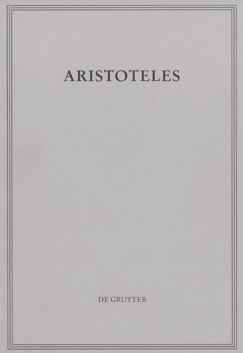 Cover: 9783112220351 | Metaphysik | Gamma-Epsilon | Aristoteles | Buch | XVIII | Deutsch