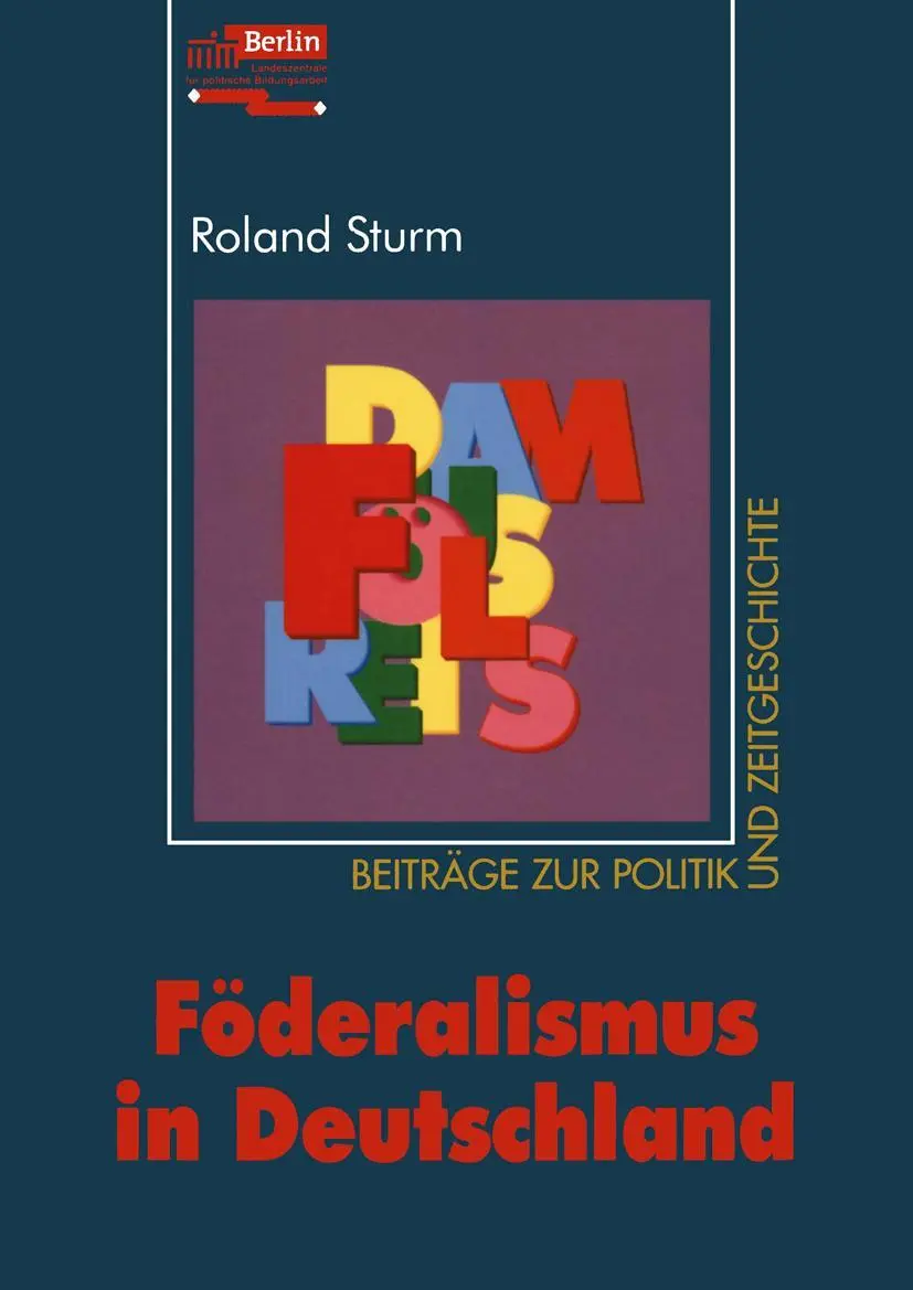 Cover: 9783810030351 | Föderalismus in Deutschland | Roland Sturm | Taschenbuch | 152 S.