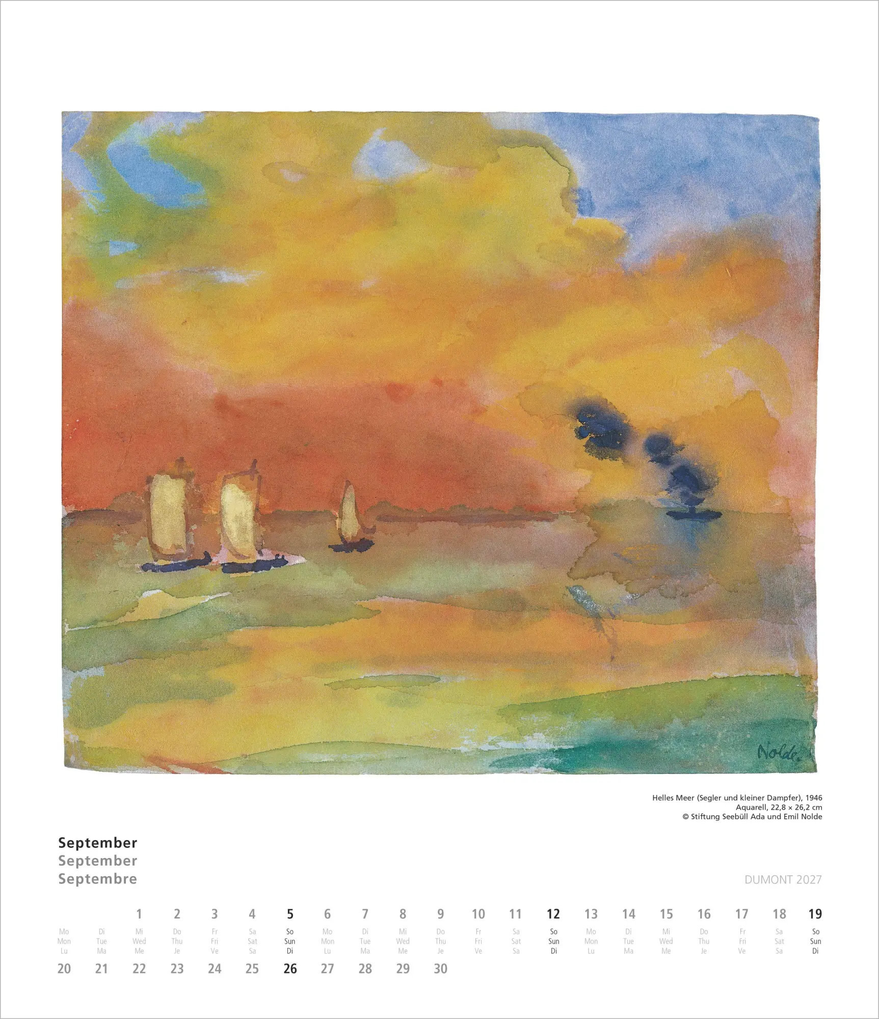 Bild: 4069095010451 | Emil Nolde 2027 | Neumann Verlage GmbH &amp; Co KG | Kalender | 14 S.