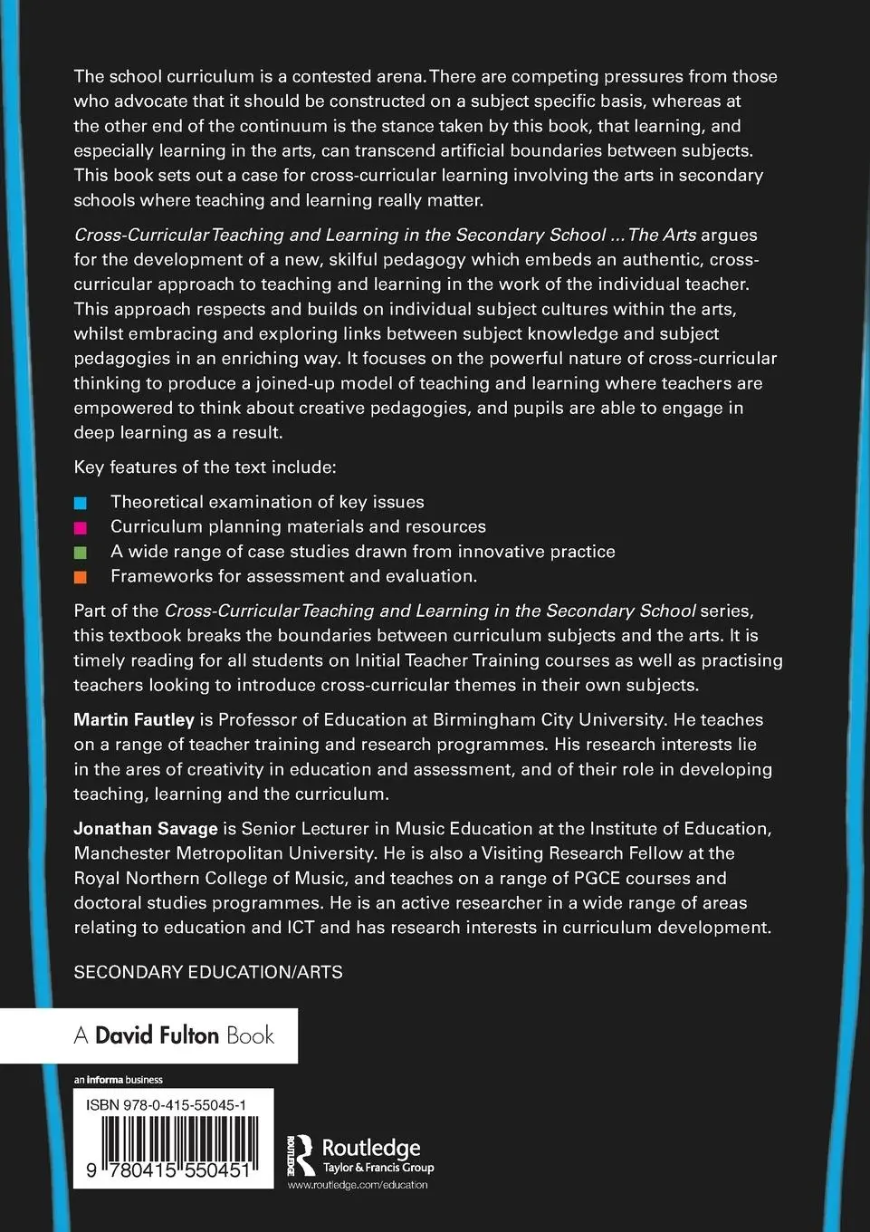 Rückseite: 9780415550451 | Cross-Curricular Teaching and Learning in the Secondary School......