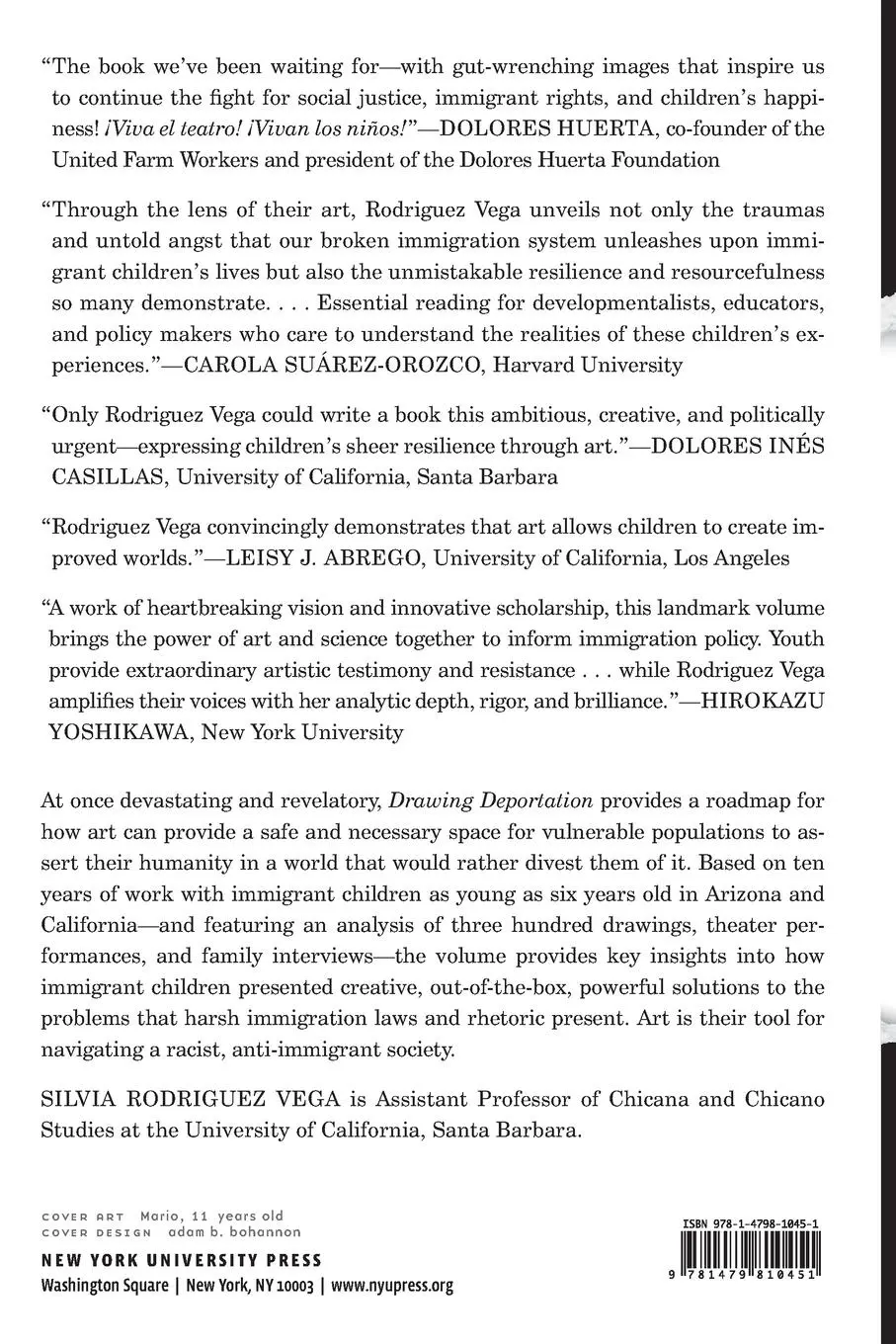 Rückseite: 9781479810451 | Drawing Deportation | Art and Resistance Among Immigrant Children