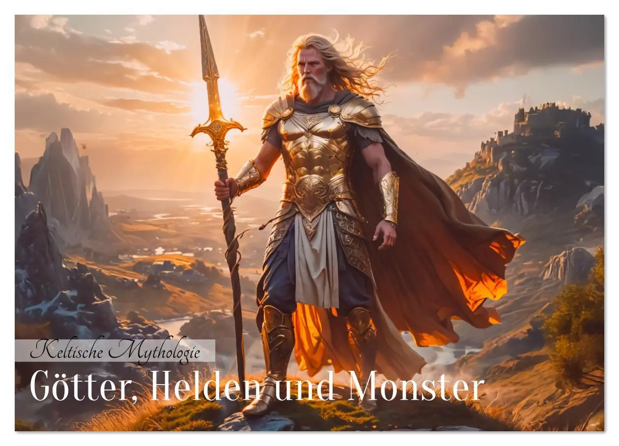 Cover: 9783516610451 | Keltische Mythologie - Götter, Helden und Monster (Wandkalender...