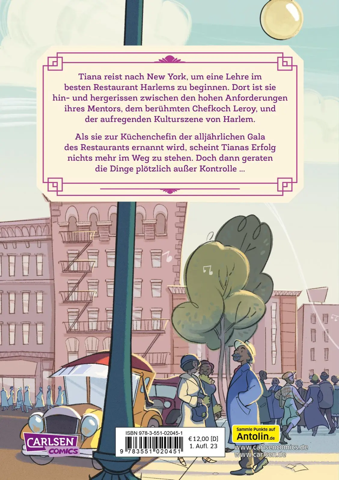 Rückseite: 9783551020451 | Disney Adventure Journals: Tiana und der Zauber von Harlem | Disney