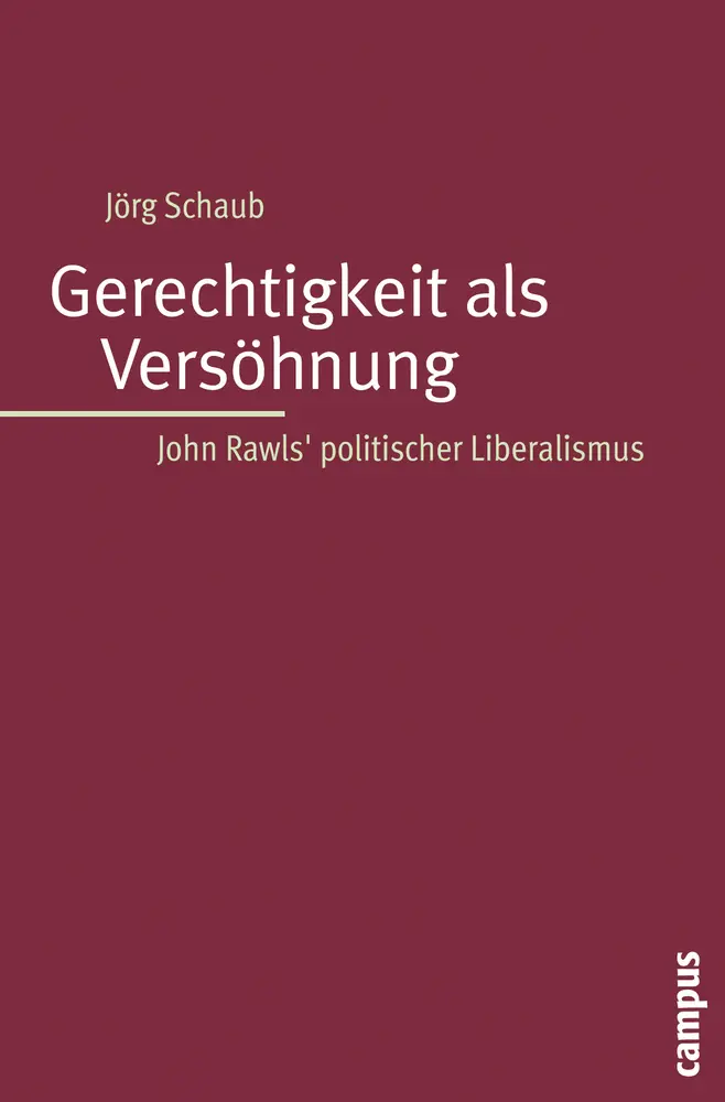 Cover: 9783593390451 | Gerechtigkeit als Versöhnung | Jörg Schaub | Taschenbuch | 336 S.