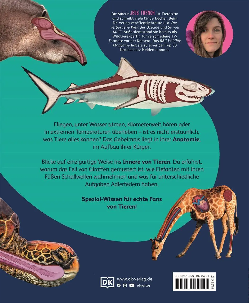 Rückseite: 9783831050451 | Anatomie der Tiere | Jess French | Buch | 160 S. | Deutsch | 2025