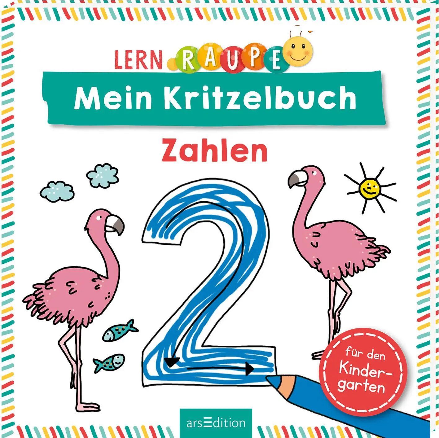 Cover: 9783845840451 | Lernraupe - Mein Kritzelbuch Zahlen | Dunja Schnabel | Taschenbuch