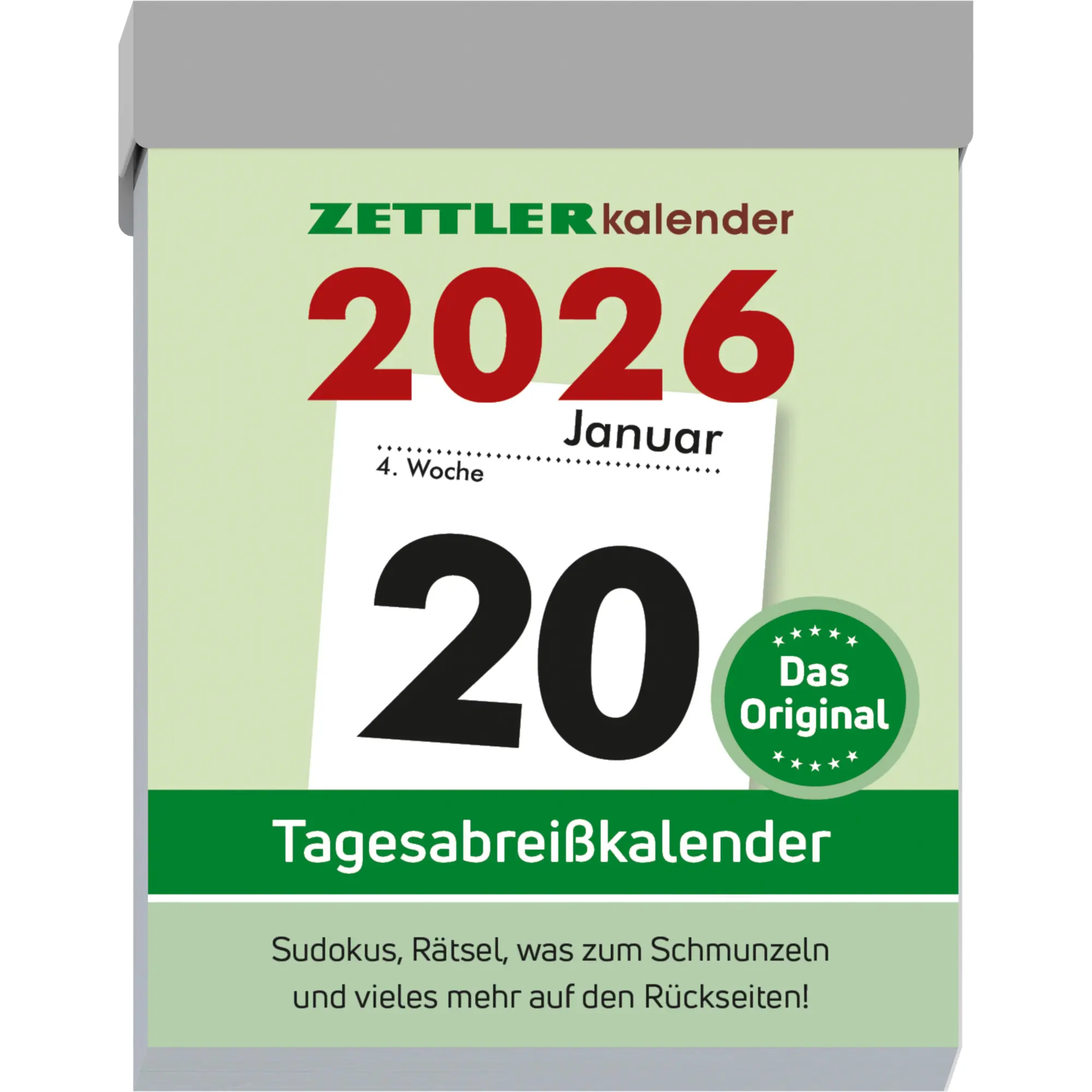 Cover: 4069095000551 | Zettler Tagesabreißkalender M 2026 5,4x7,2 cm Bürokalender 1 Tag...