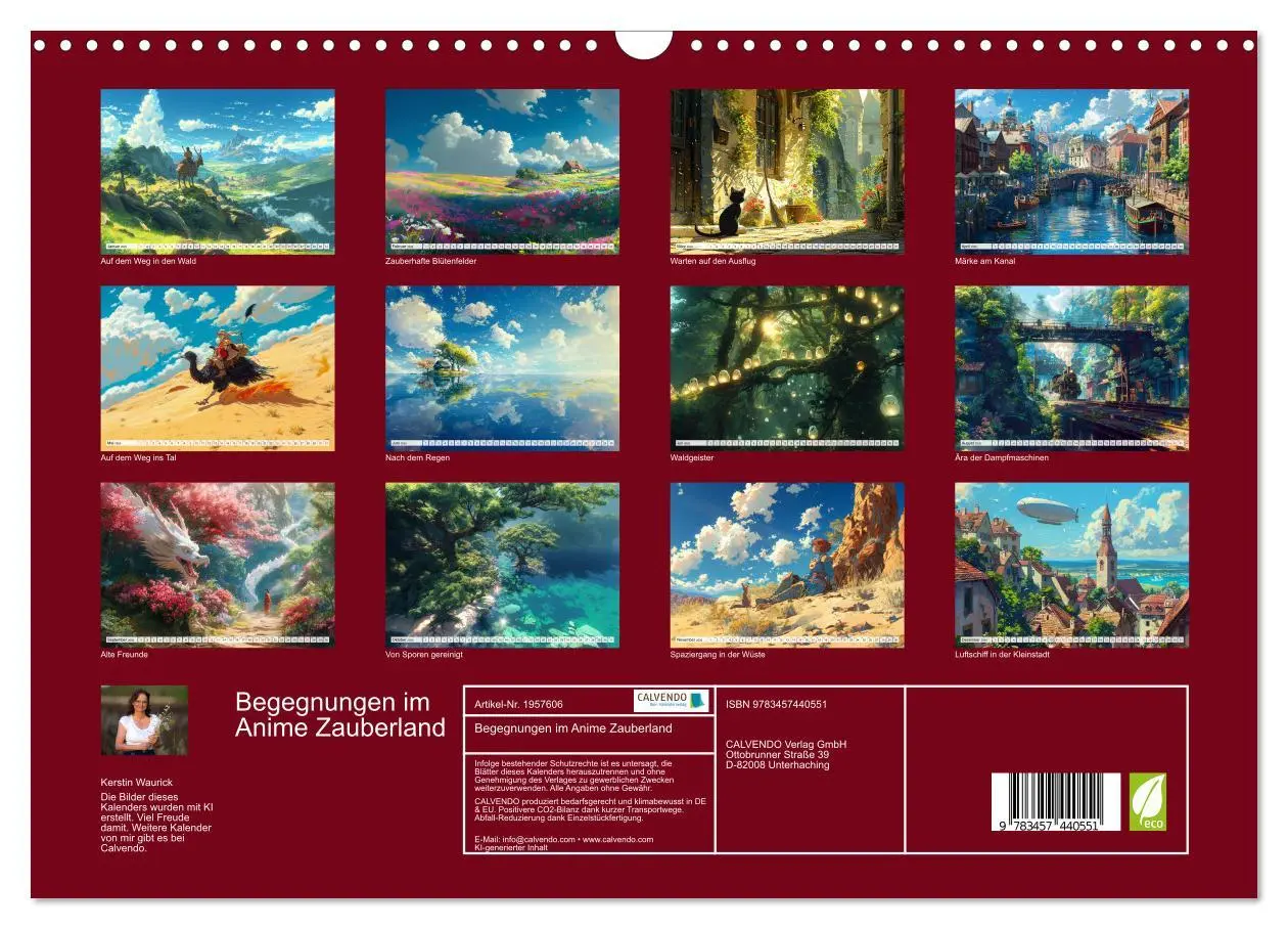 Bild: 9783457440551 | Begegnungen im Anime Zauberland (Wandkalender 2026 DIN A3 quer),...
