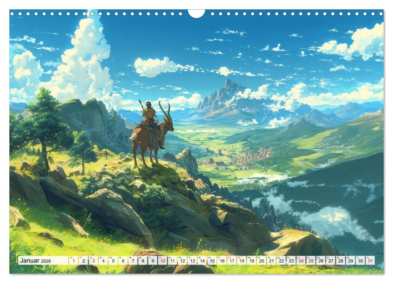 Bild: 9783457440551 | Begegnungen im Anime Zauberland (Wandkalender 2026 DIN A3 quer),...