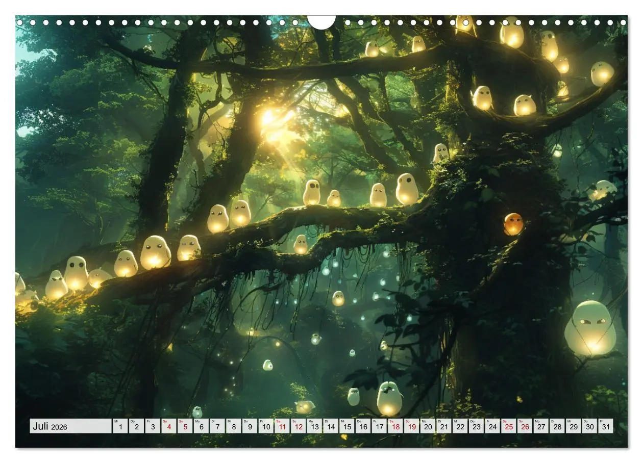 Bild: 9783457440551 | Begegnungen im Anime Zauberland (Wandkalender 2026 DIN A3 quer),...