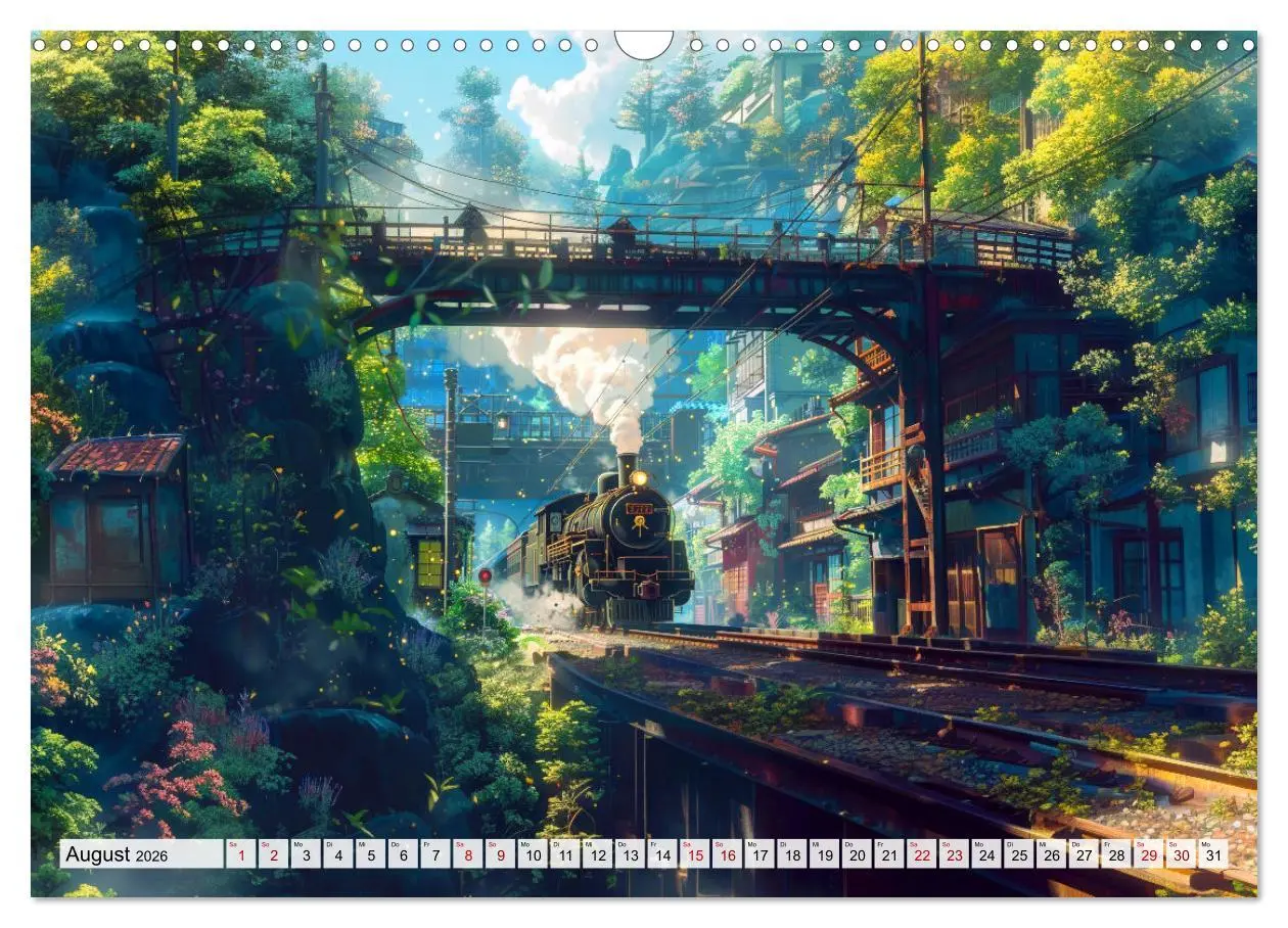 Bild: 9783457440551 | Begegnungen im Anime Zauberland (Wandkalender 2026 DIN A3 quer),...