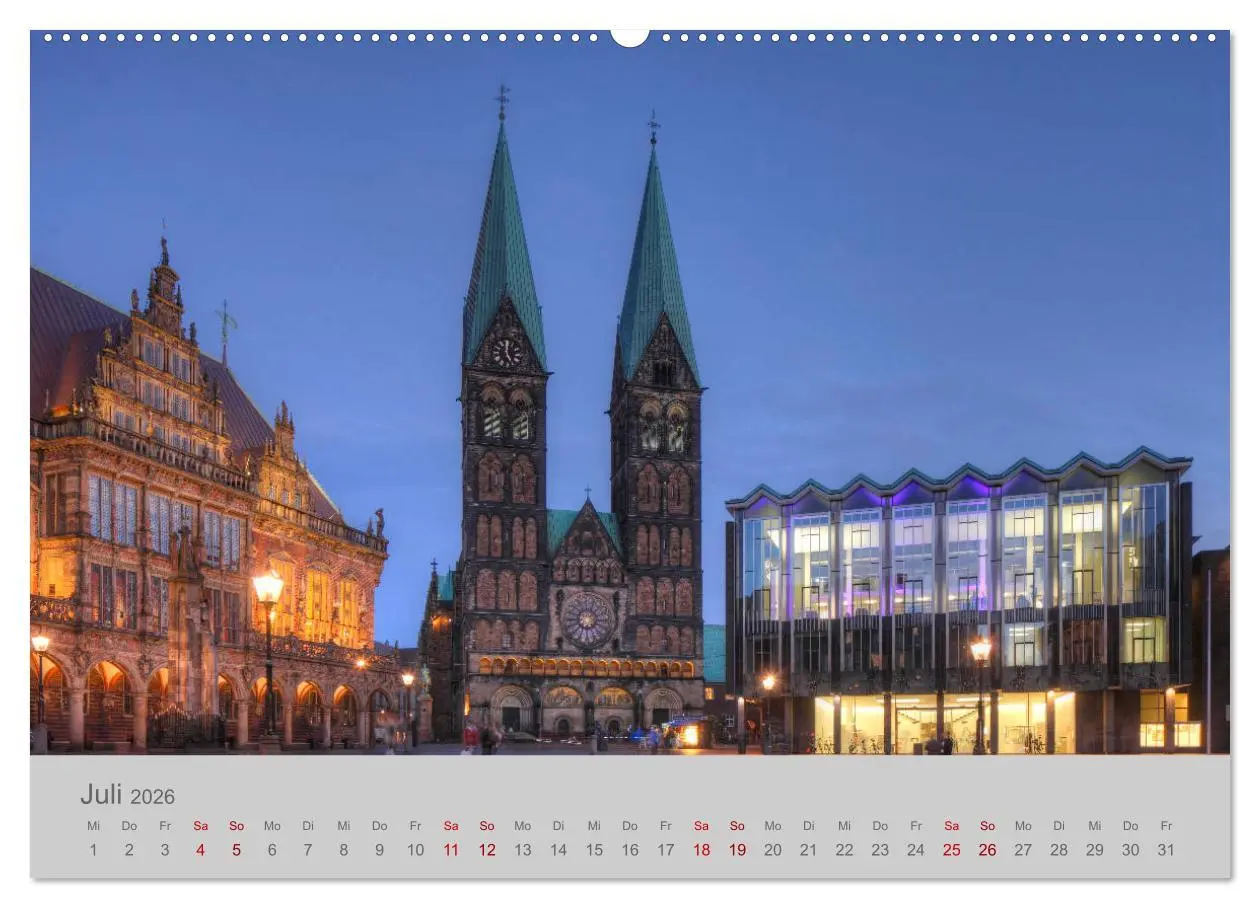 Bild: 9783457680551 | Hansestadt Bremen (hochwertiger Premium Wandkalender 2026 DIN A2...
