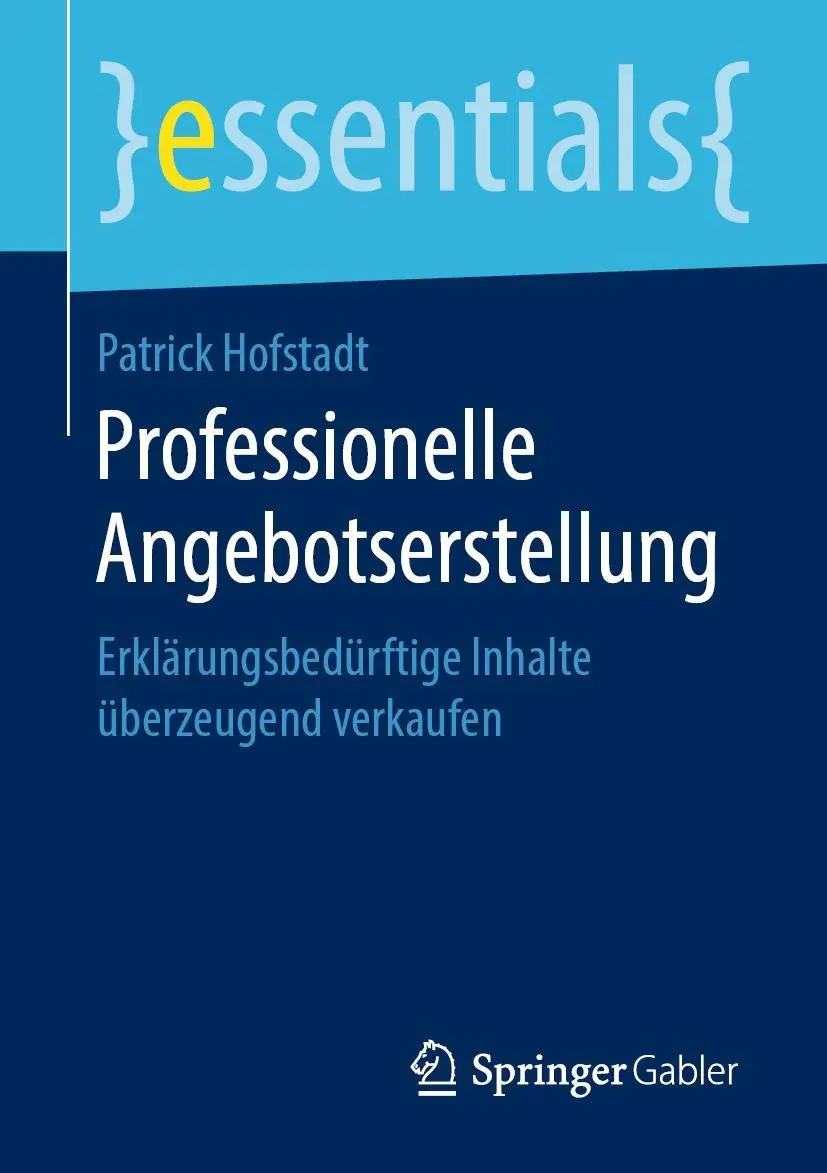 Cover: 9783658270551 | Professionelle Angebotserstellung | Patrick Hofstadt | Taschenbuch | x