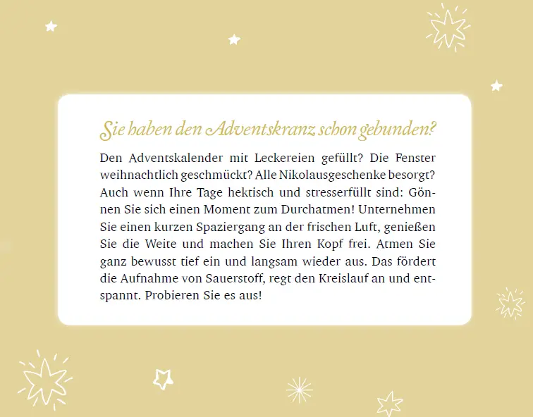 Bild: 9783780630551 | 24-mal die Zeit anhalten | Ein Adventskalenderbuch zum Auftrennen