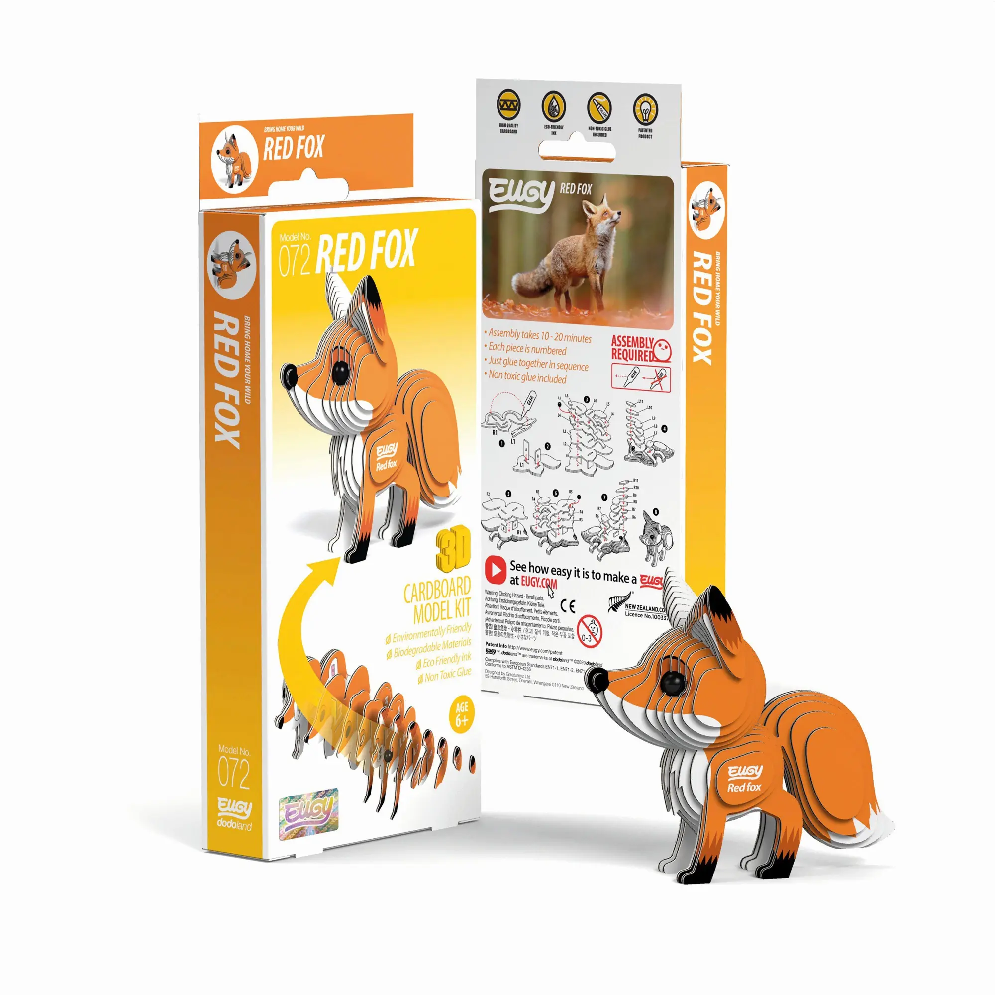 Cover: 9421035150651 | EUGY - 3D Bastelset Fuchs | Eugy | Kit (Bastelset) | 650072 | Deutsch