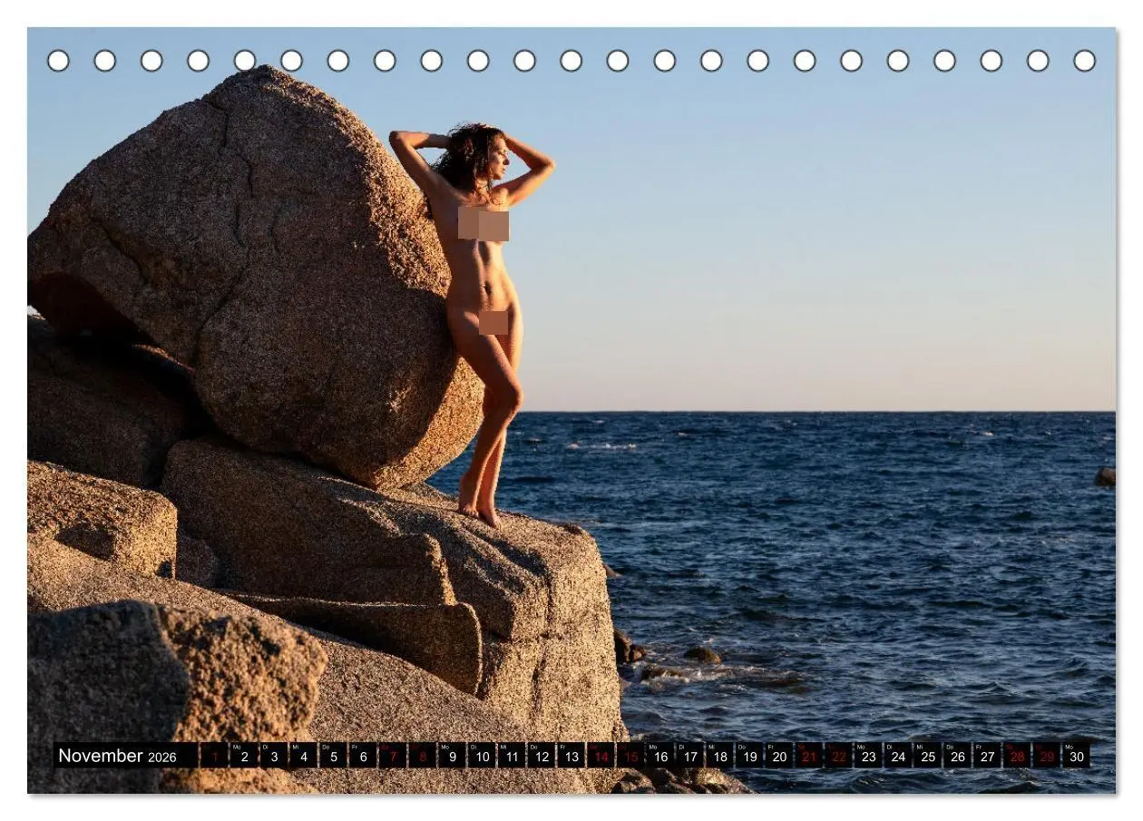 Bild: 9783457670651 | Akt an wilden Meeresküsten (Tischkalender 2026 DIN A5 quer),...