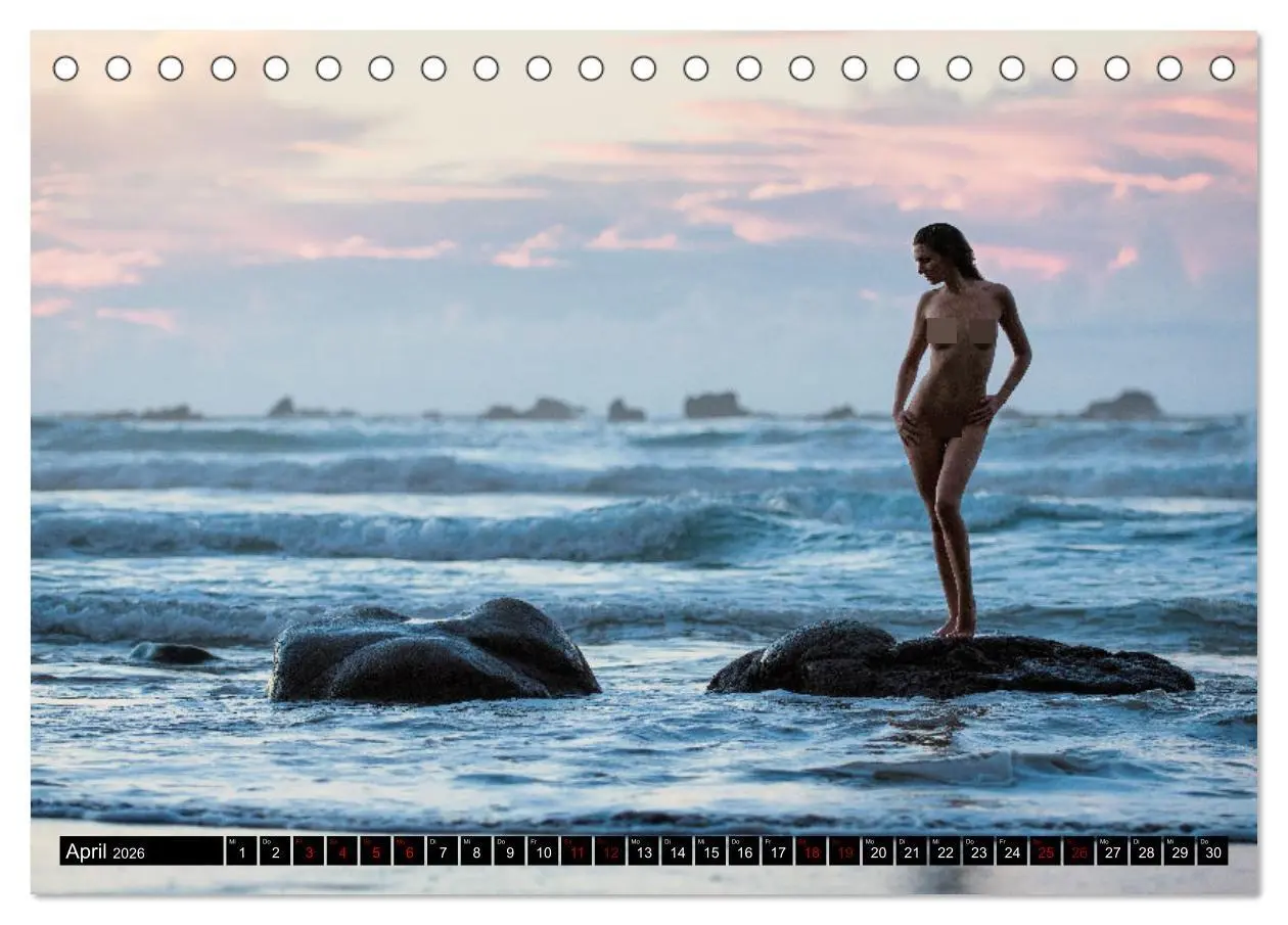 Bild: 9783457670651 | Akt an wilden Meeresküsten (Tischkalender 2026 DIN A5 quer),...
