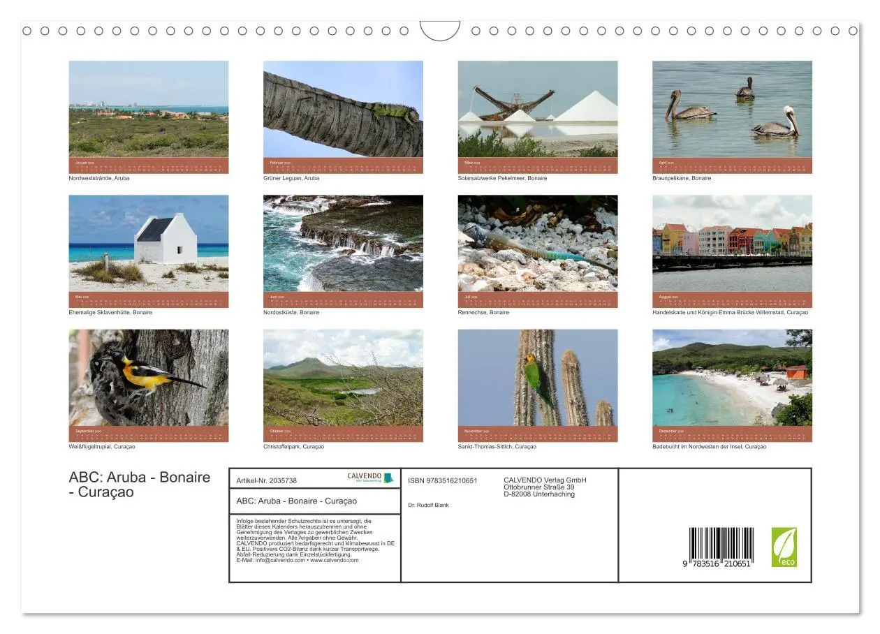 Bild: 9783516210651 | ABC: Aruba - Bonaire - Curaçao (Wandkalender 2026 DIN A3 quer),...