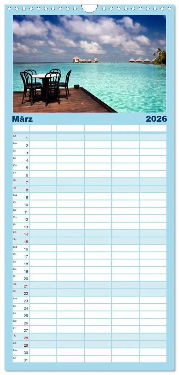 Bild: 9783516520651 | Familienplaner 2026 - Malediven - Das Paradies im Indischen Ozean...
