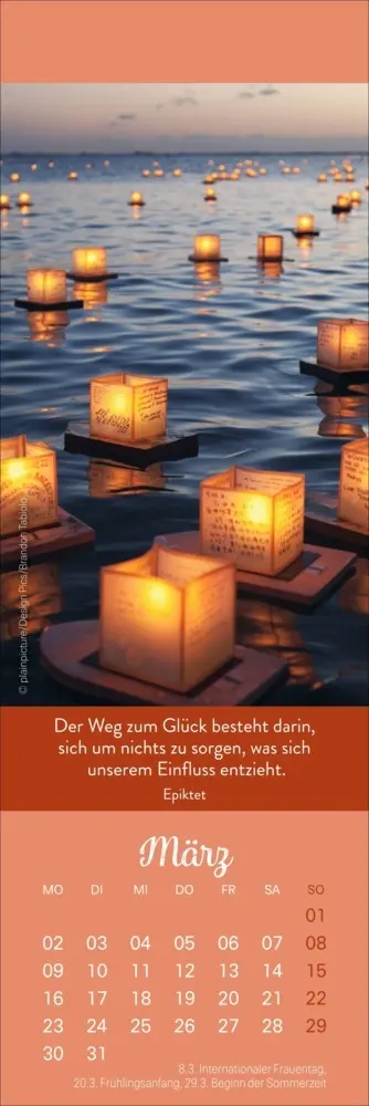 Bild: 9783756410651 | Tage voller Glück Lesezeichen &amp; Kalender 2026 | Kalender | Geblockt