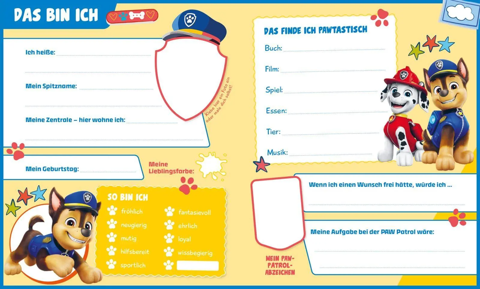 Bild: 9783845130651 | PAW Patrol Mitmachbuch: Mein Freundebuch | Buch | 64 S. | Deutsch