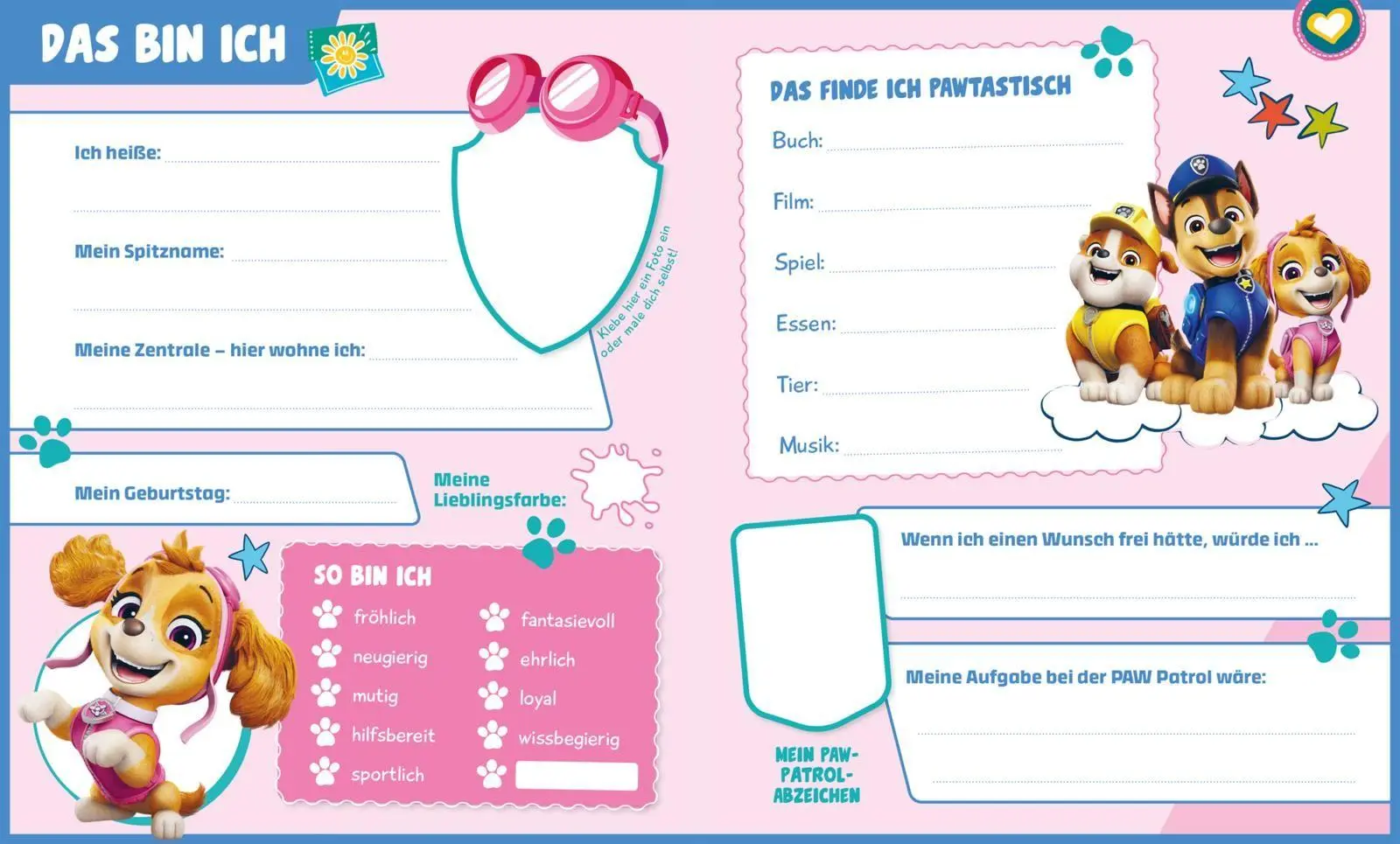 Bild: 9783845130651 | PAW Patrol Mitmachbuch: Mein Freundebuch | Buch | 64 S. | Deutsch