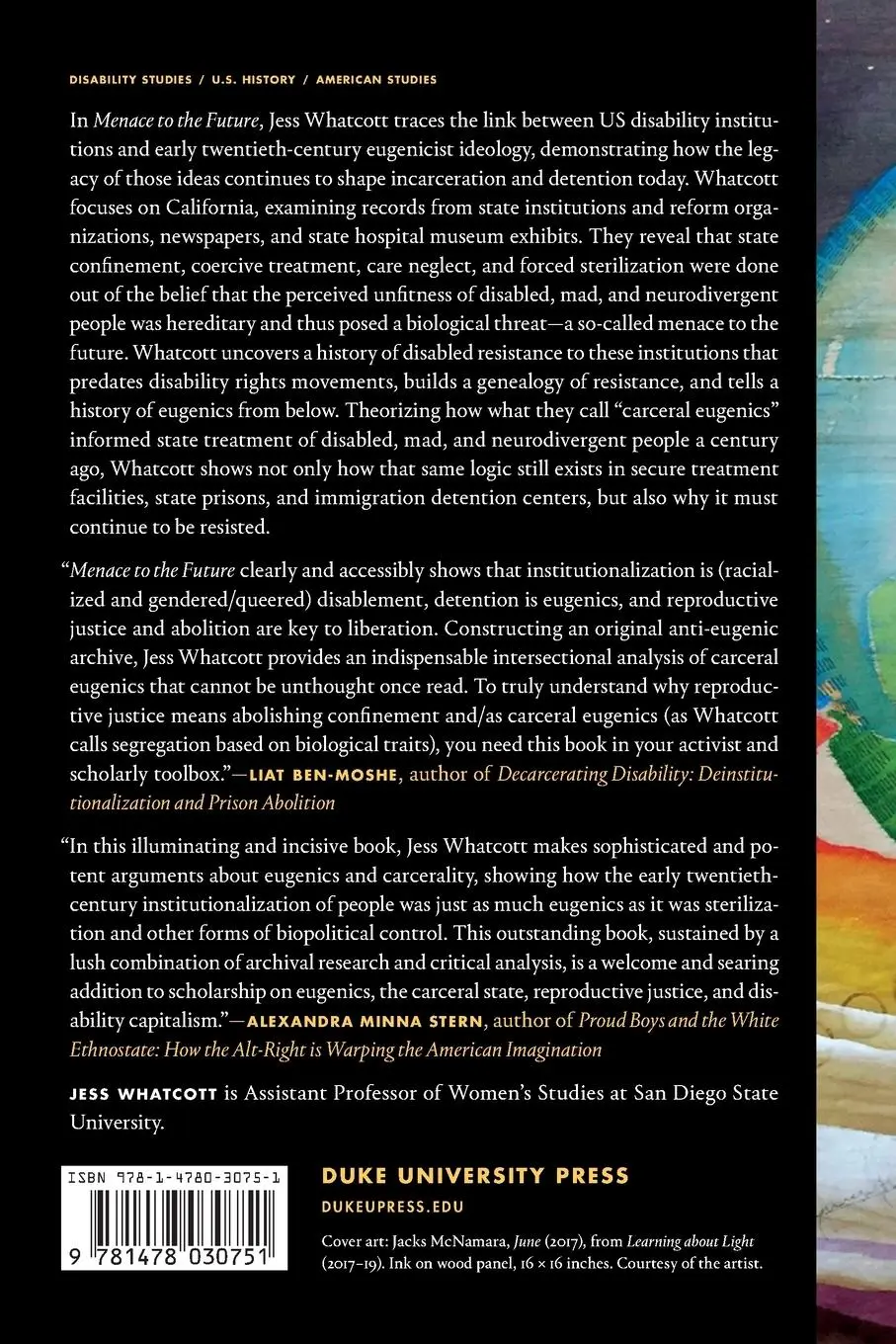 Rückseite: 9781478030751 | Menace to the Future | Jess Whatcott | Taschenbuch | Englisch | 2024