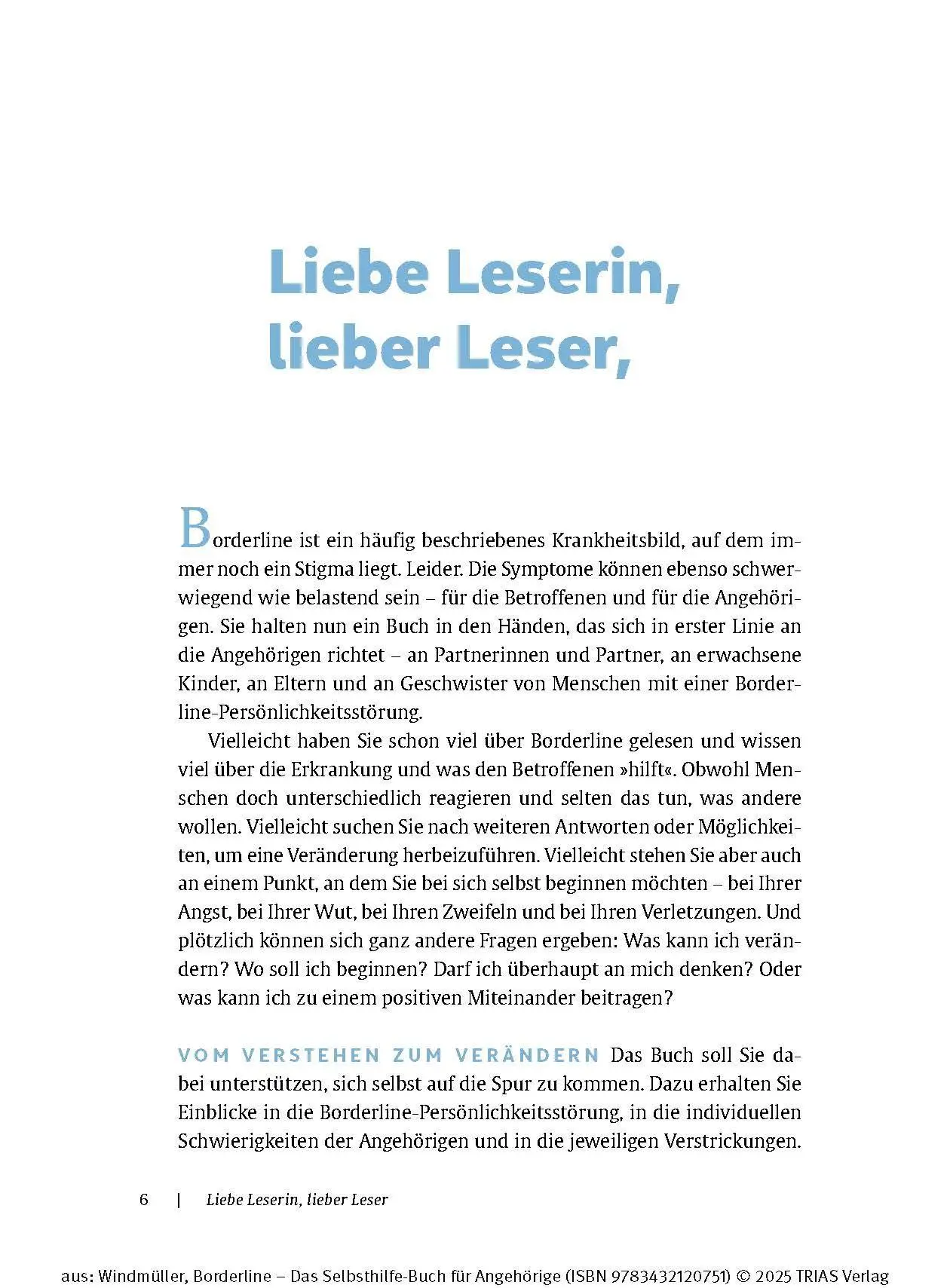 Bild: 9783432120751 | Borderline - Das Selbsthilfe-Buch für Angehörige | Christa Windmüller