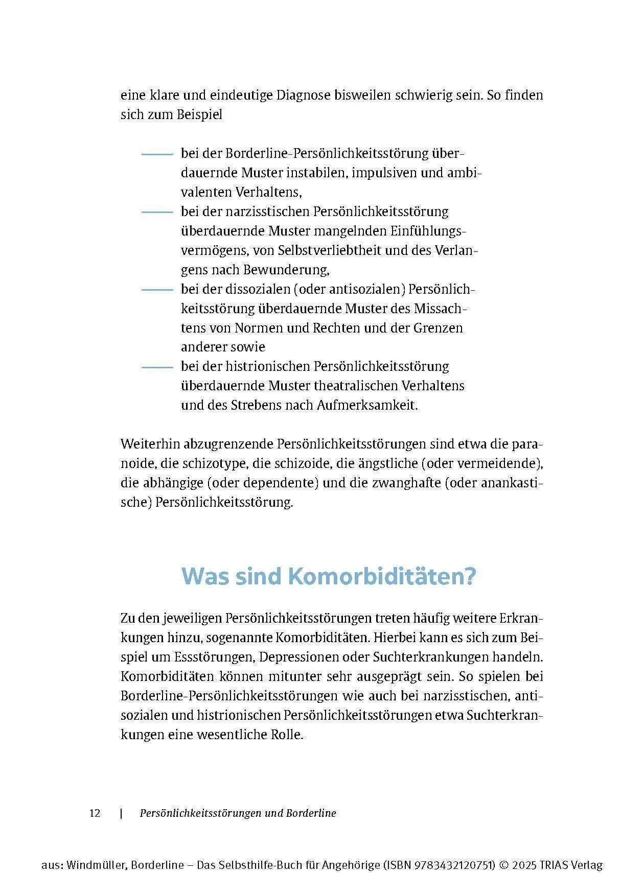 Bild: 9783432120751 | Borderline - Das Selbsthilfe-Buch für Angehörige | Christa Windmüller