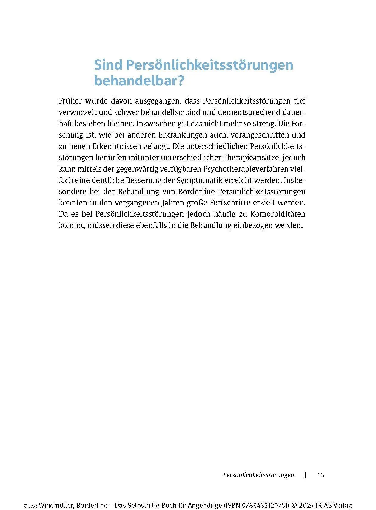 Bild: 9783432120751 | Borderline - Das Selbsthilfe-Buch für Angehörige | Christa Windmüller
