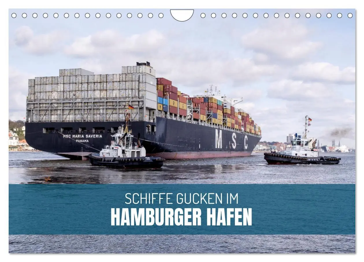 Cover: 9783457350751 | Schiffe gucken im Hamburger Hafen (Wandkalender 2026 DIN A4 quer),...