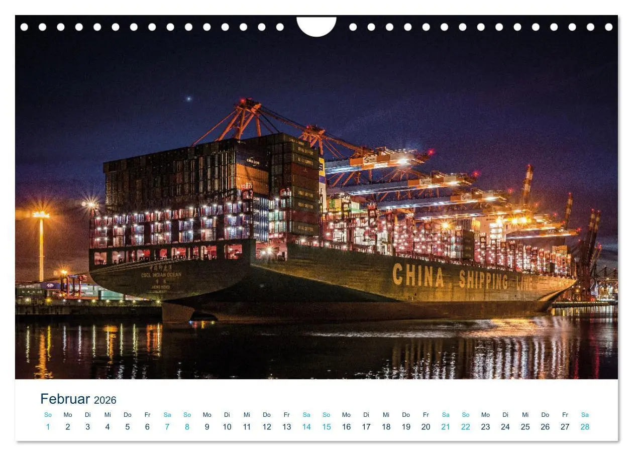 Bild: 9783457350751 | Schiffe gucken im Hamburger Hafen (Wandkalender 2026 DIN A4 quer),...