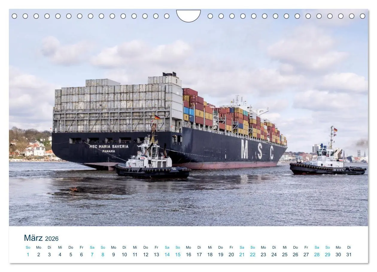 Bild: 9783457350751 | Schiffe gucken im Hamburger Hafen (Wandkalender 2026 DIN A4 quer),...