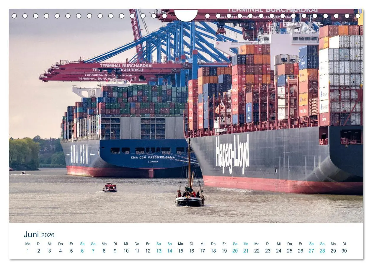 Bild: 9783457350751 | Schiffe gucken im Hamburger Hafen (Wandkalender 2026 DIN A4 quer),...