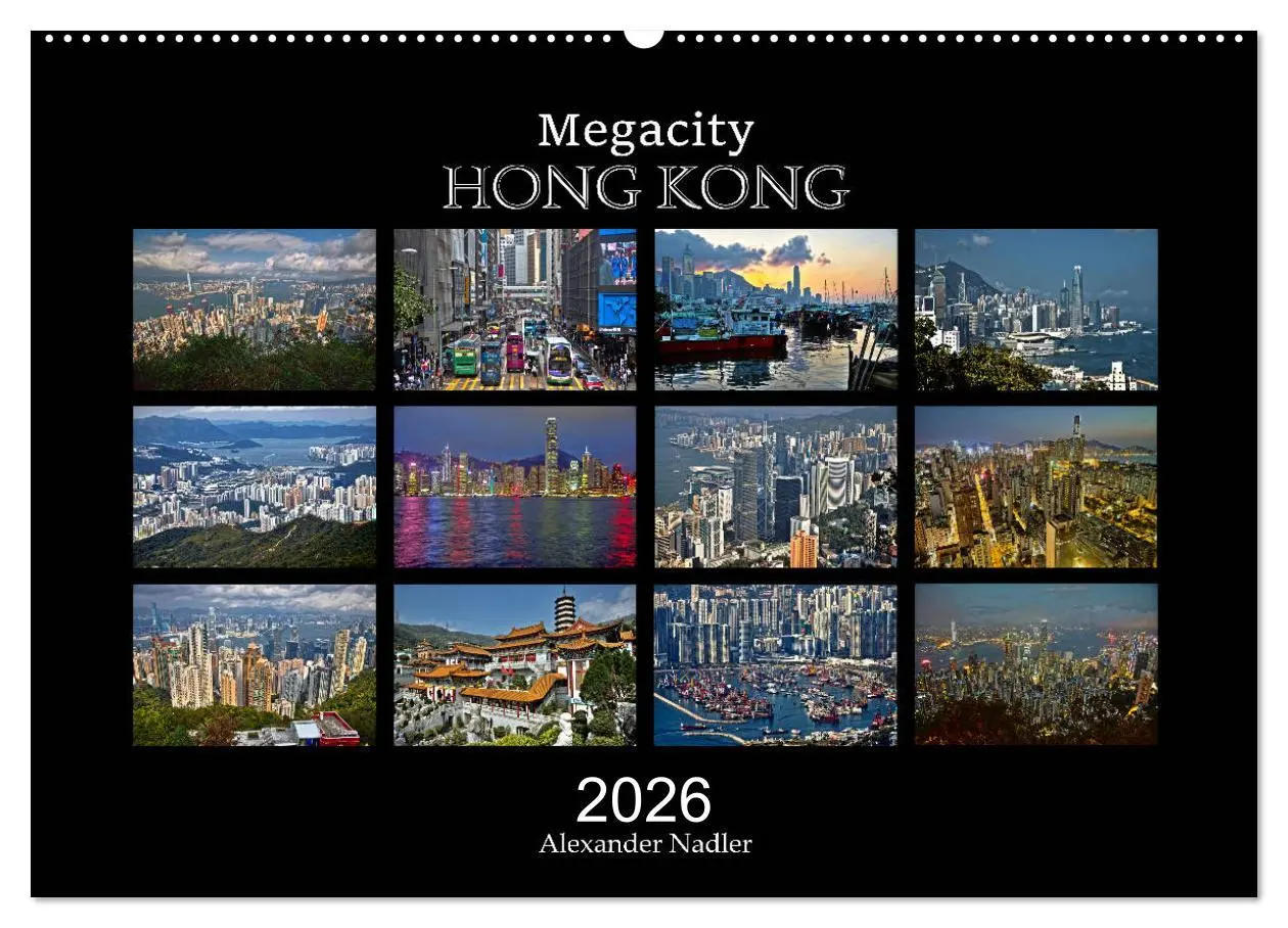Cover: 9783457730751 | Megacity Hong Kong (Wandkalender 2026 DIN A2 quer), CALVENDO...
