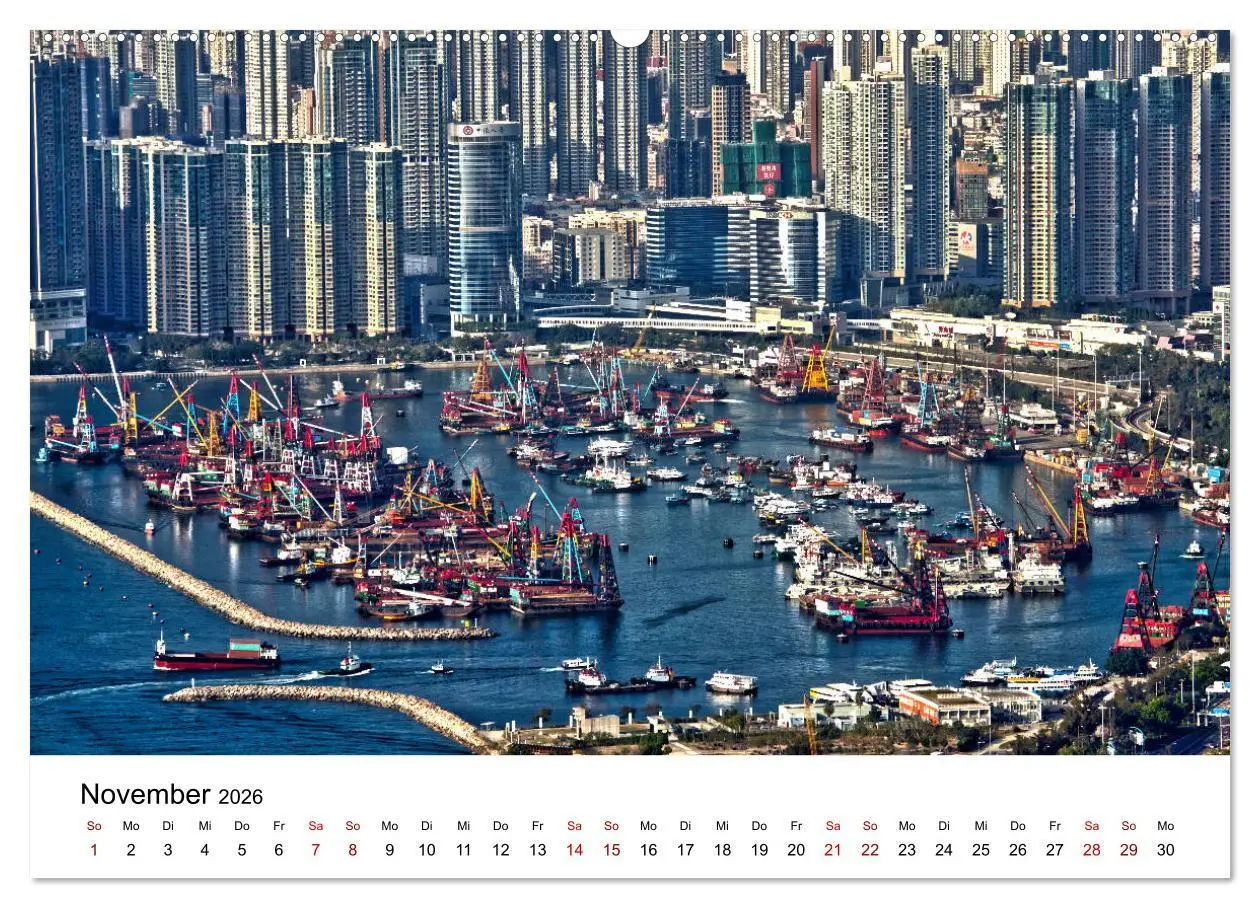 Bild: 9783457730751 | Megacity Hong Kong (Wandkalender 2026 DIN A2 quer), CALVENDO...