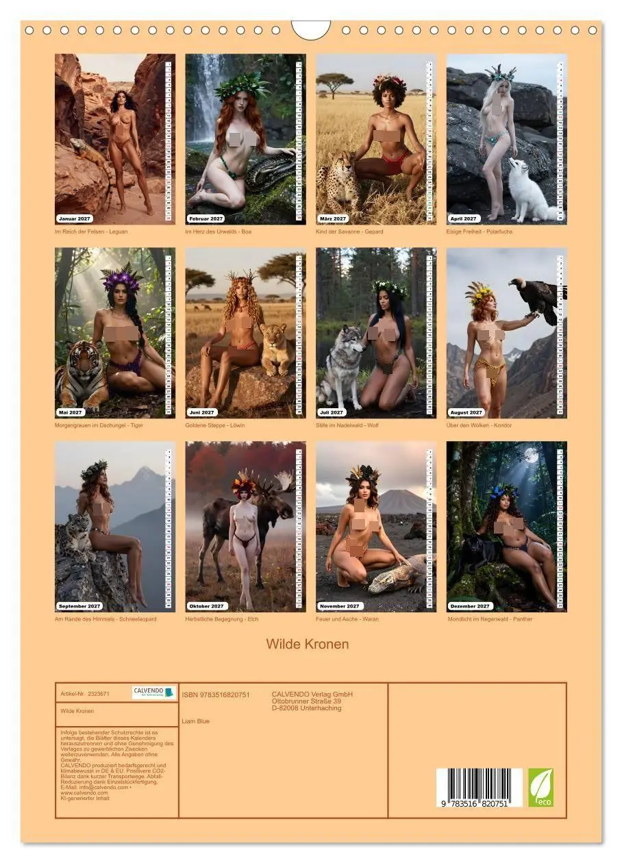 Bild: 9783516820751 | Wilde Kronen (Wandkalender 2027 DIN A3 hoch), CALVENDO Monatskalender