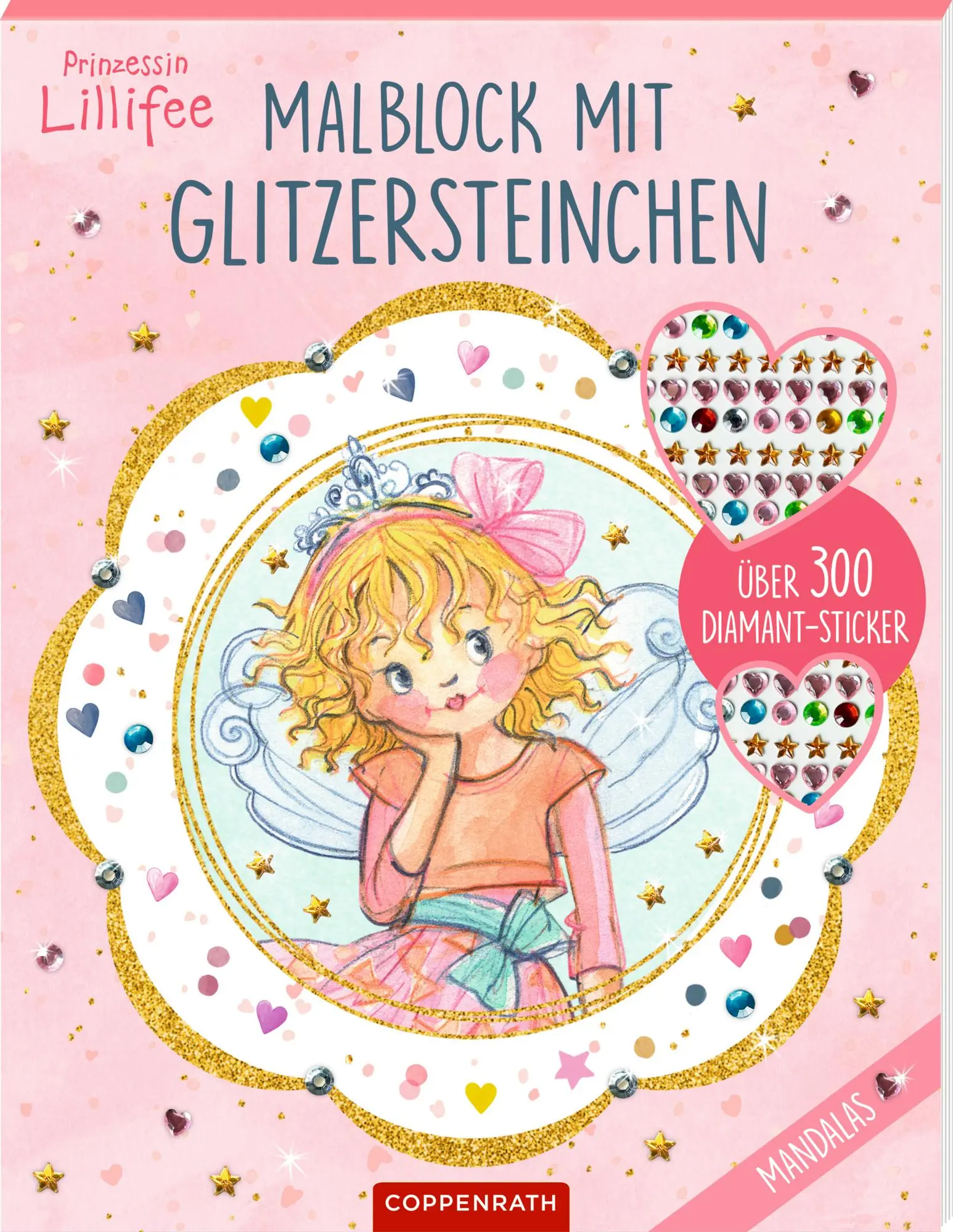 Cover: 9783649650751 | Malblock mit Glitzersteinchen: Mandalas | Monika Finsterbusch | Buch