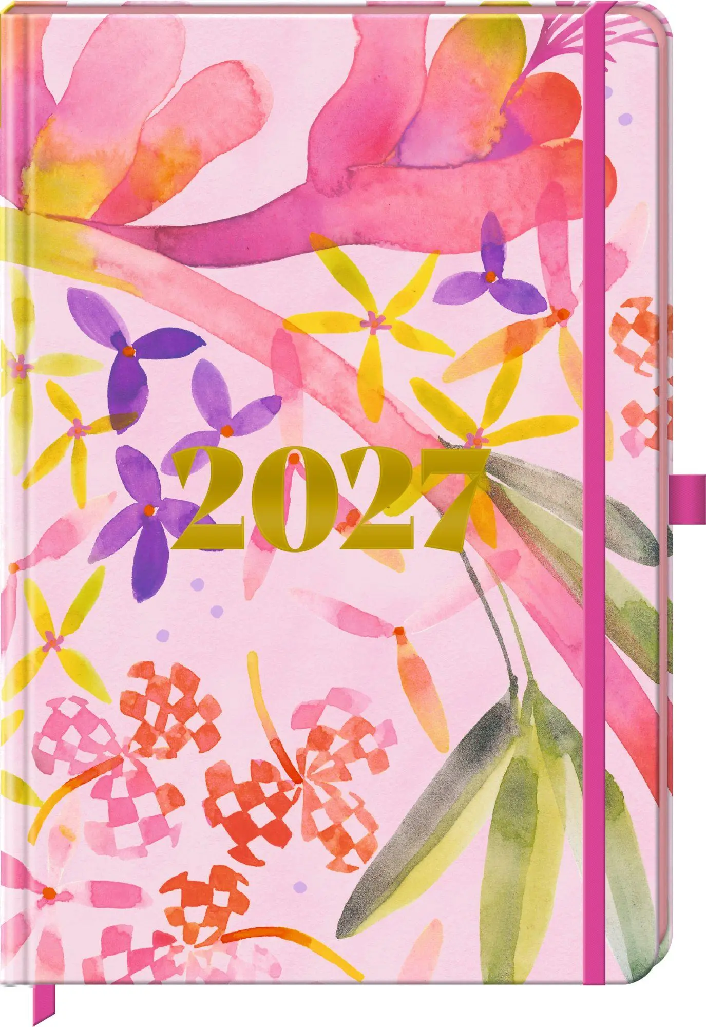 Cover: 4050003970851 | Wochenkalender 2027 - Pink | Kalender | 128 S. | Deutsch | 2027