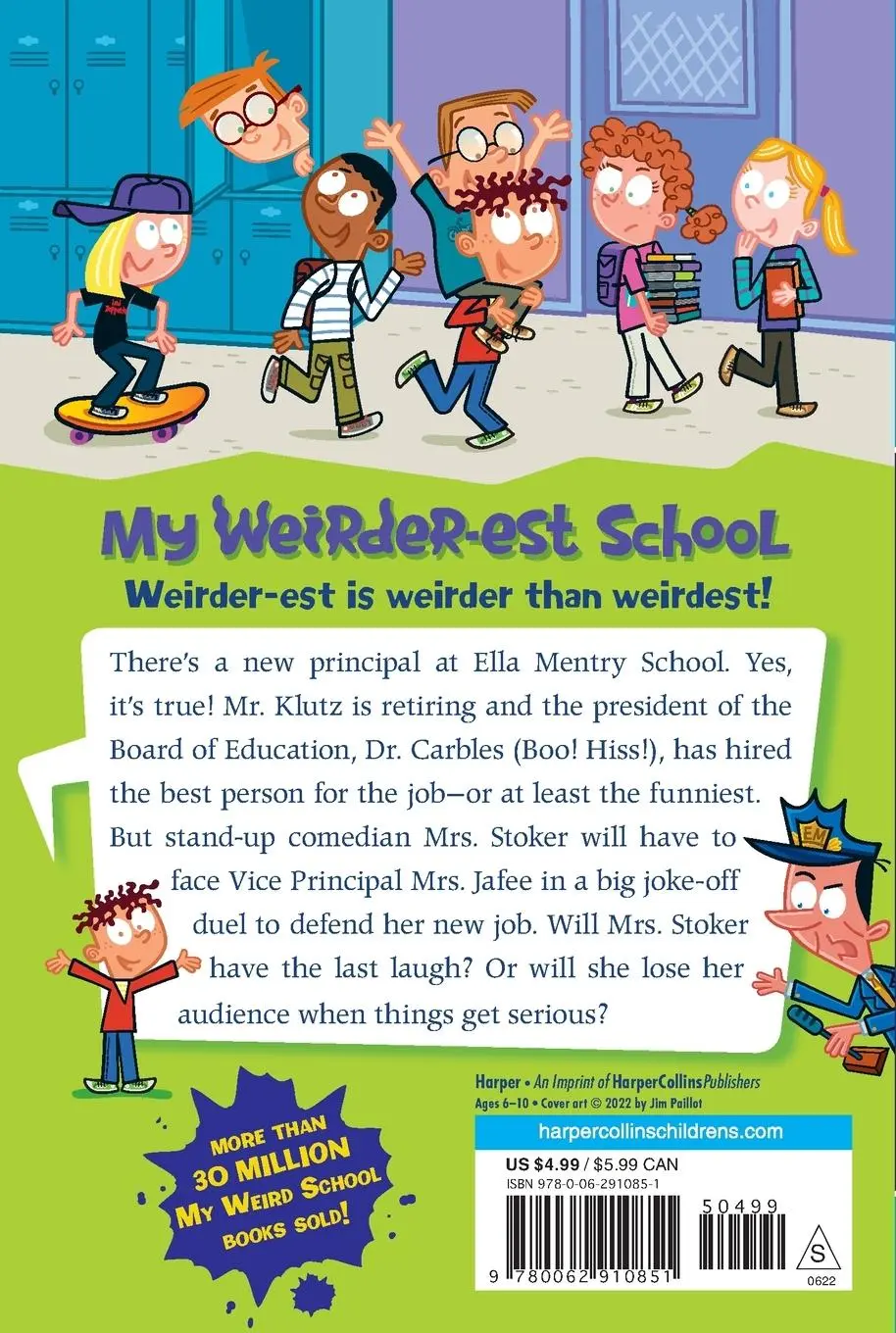 Rückseite: 9780062910851 | My Weirder-est School #11 | Mrs. Stoker Is a Joker! | Dan Gutman