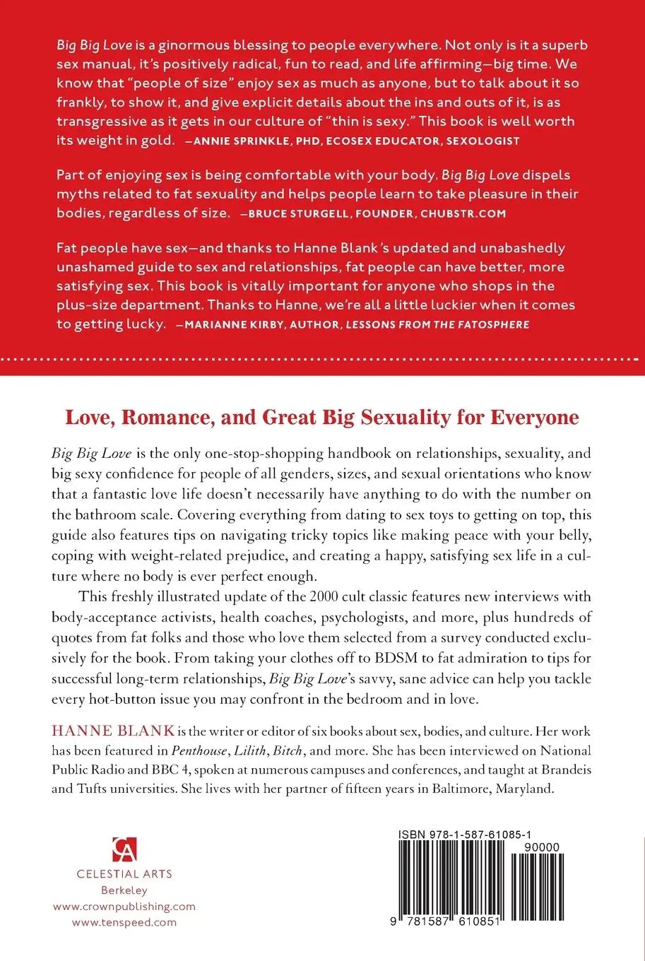 Rückseite: 9781587610851 | Big Big Love, Revised | Hanne Blank | Taschenbuch | Englisch | 2011