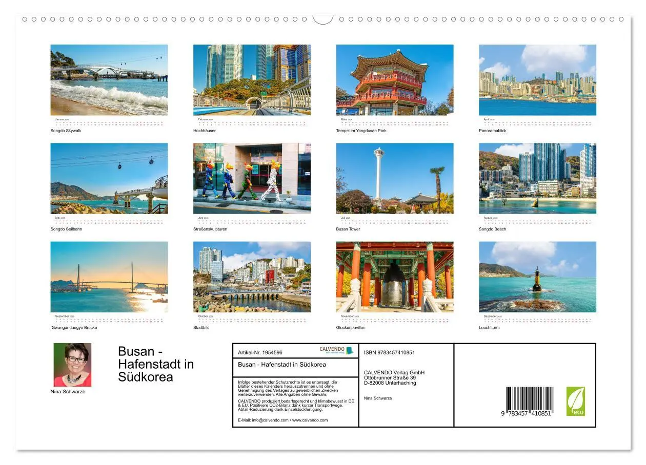 Bild: 9783457410851 | Busan - Hafenstadt in Südkorea (hochwertiger Premium Wandkalender...