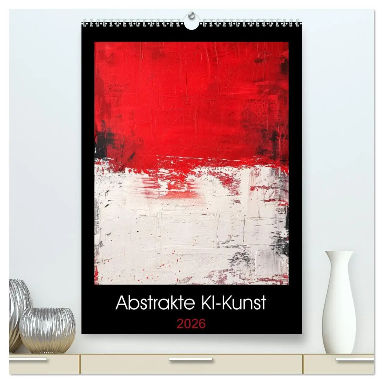 Cover: 9783516290851 | Abstrakte KI-Kunst (hochwertiger Premium Wandkalender 2026 DIN A2...