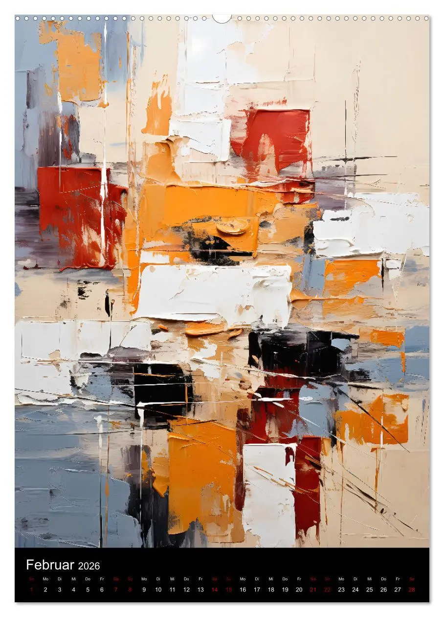 Bild: 9783516290851 | Abstrakte KI-Kunst (hochwertiger Premium Wandkalender 2026 DIN A2...
