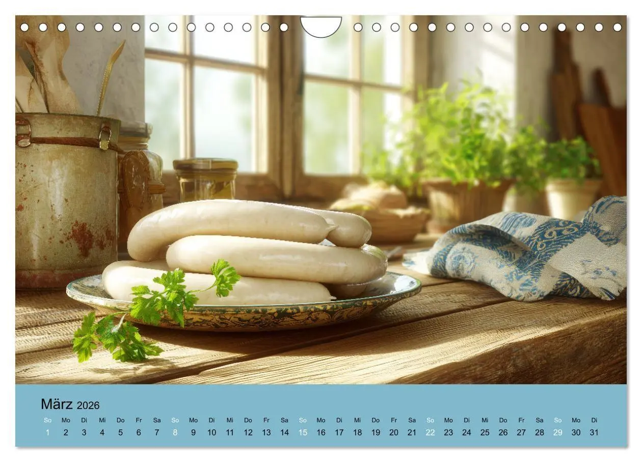 Bild: 9783516670851 | Bayrische Weißwurst - Traditioneller Küchenkalender für Genießer...