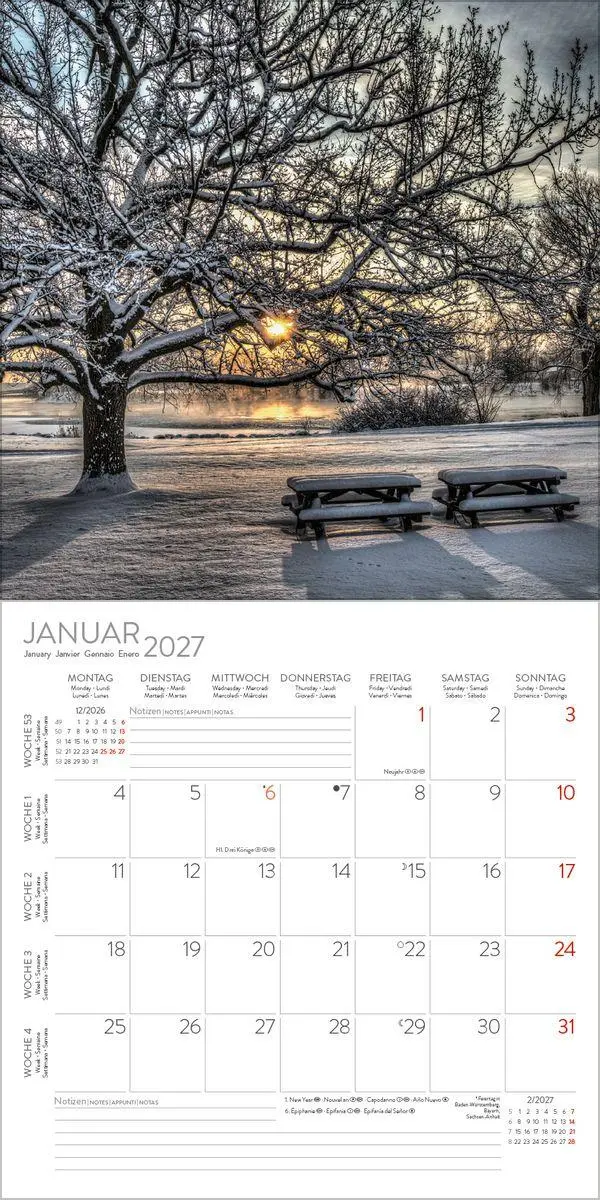 Bild: 9783819300851 | Augenblicke der Stille 2027 | Verlag Korsch | Kalender | 13 S. | 2027