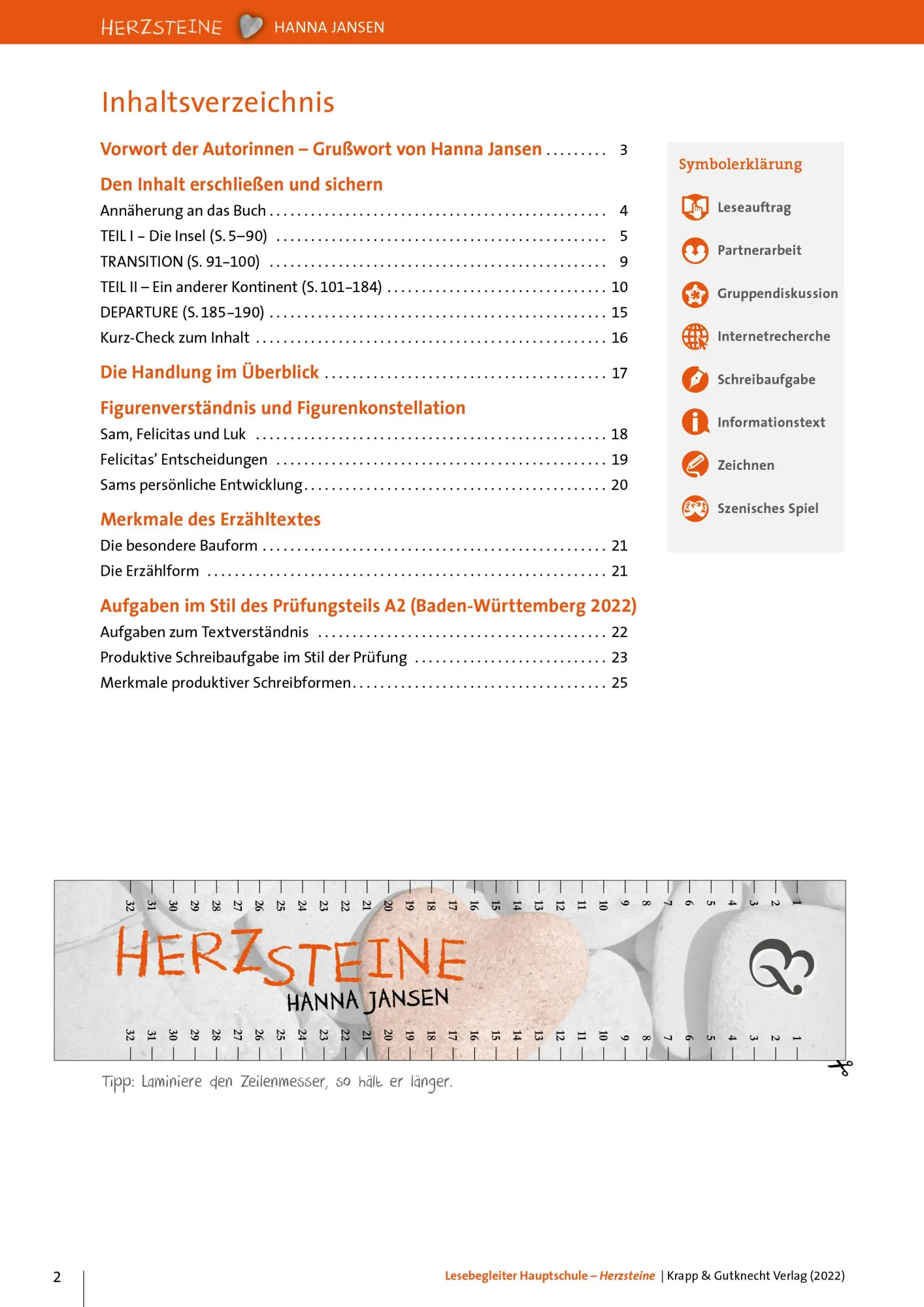 Bild: 9783963230851 | Herzsteine - Lesebegleiter - Hauptschule | Christel Metzger (u. a.)