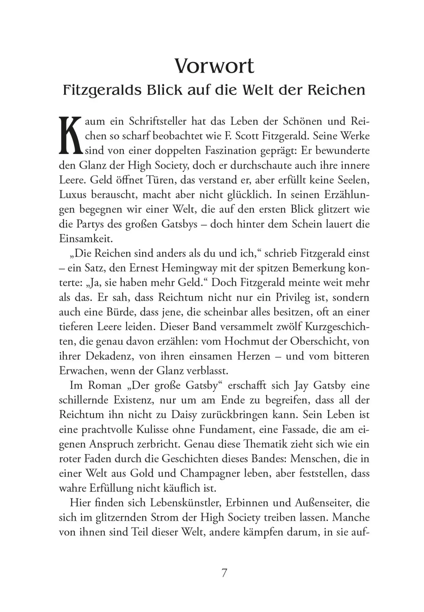 Bild: 9783965450851 | Gatsbys Welt. Die besten Kurzgeschichten. Band 3. F. Schott Fitzgerald