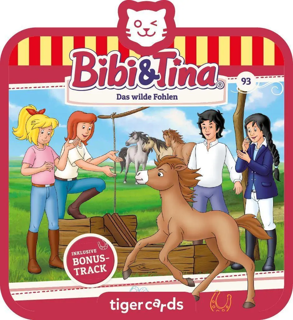 Cover: 4260535480951 | tigercard - Bibi &amp; Tina - Folge 93: Das wilde Fohlen | Deutsch | 2019