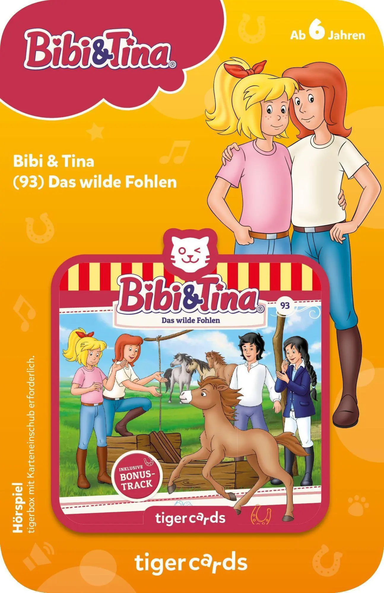 Bild: 4260535480951 | tigercard - Bibi &amp; Tina - Folge 93: Das wilde Fohlen | Deutsch | 2019